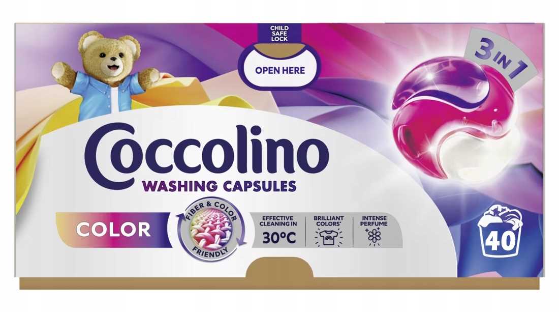 coccolino color kapsułki 3w1 do prania kolorowych tkanin 40 prań