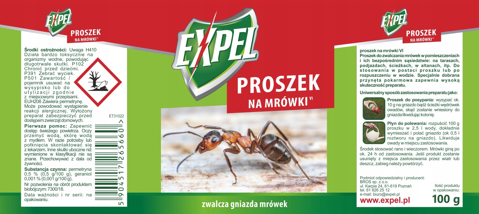 expel - proszek na mrówki 100g