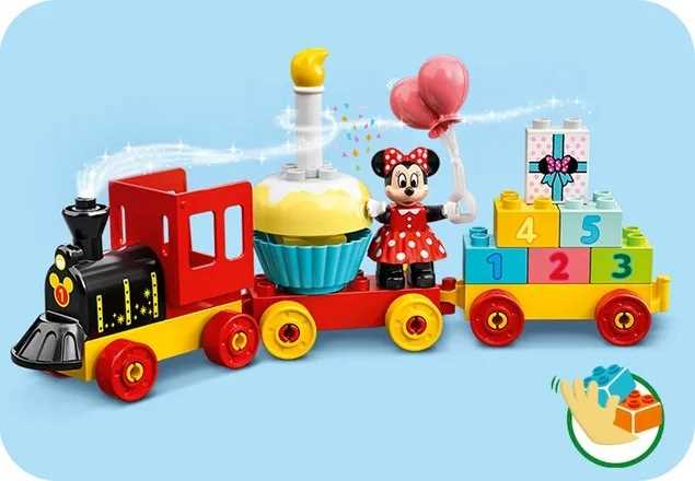10941 - lego duplo - urodzinowy pociąg myszek miki i minnie