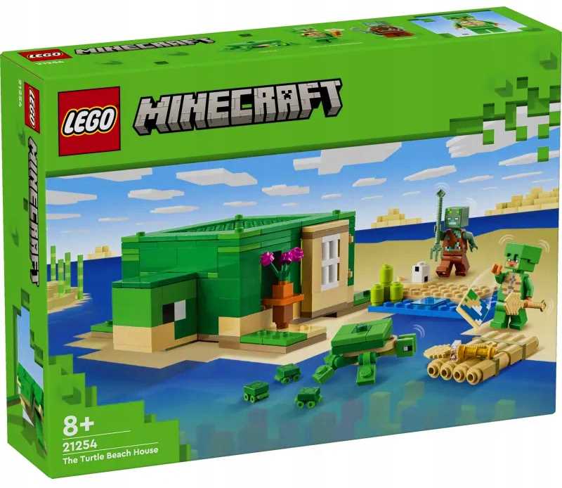 21254 - lego minecraft - domek na plaży żółwi