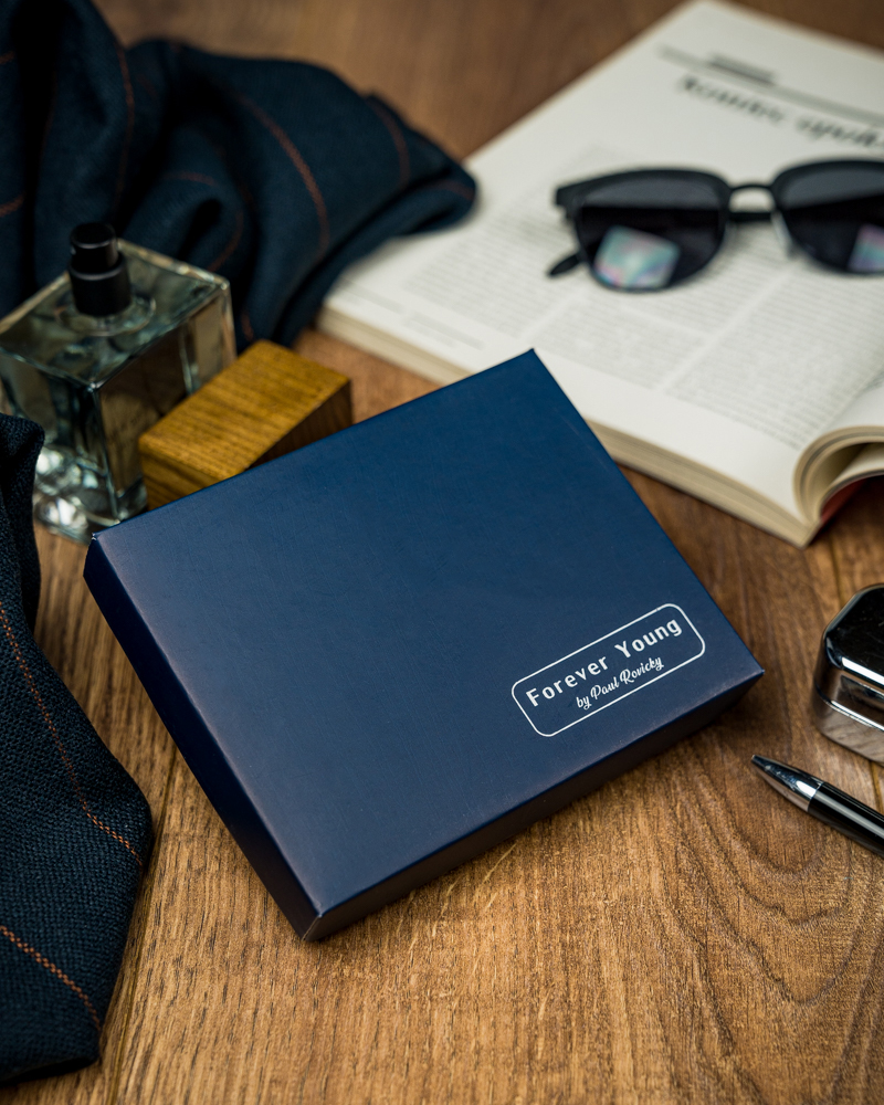 piękny kolorowy, skórzany portfel męski - forever young®