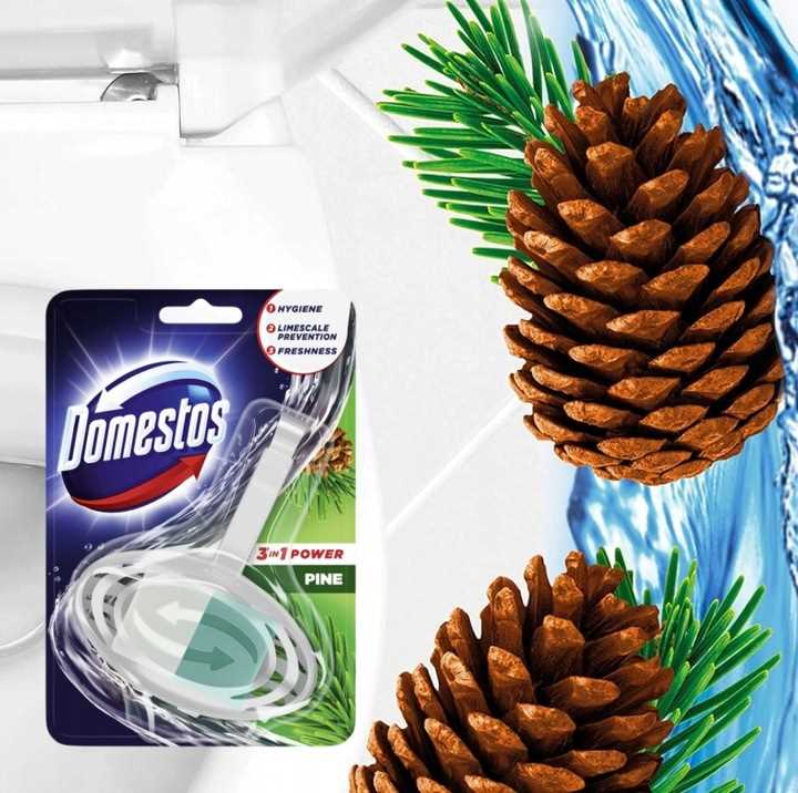 domestos kostka toaletowa wc 3w1 power pine 35g