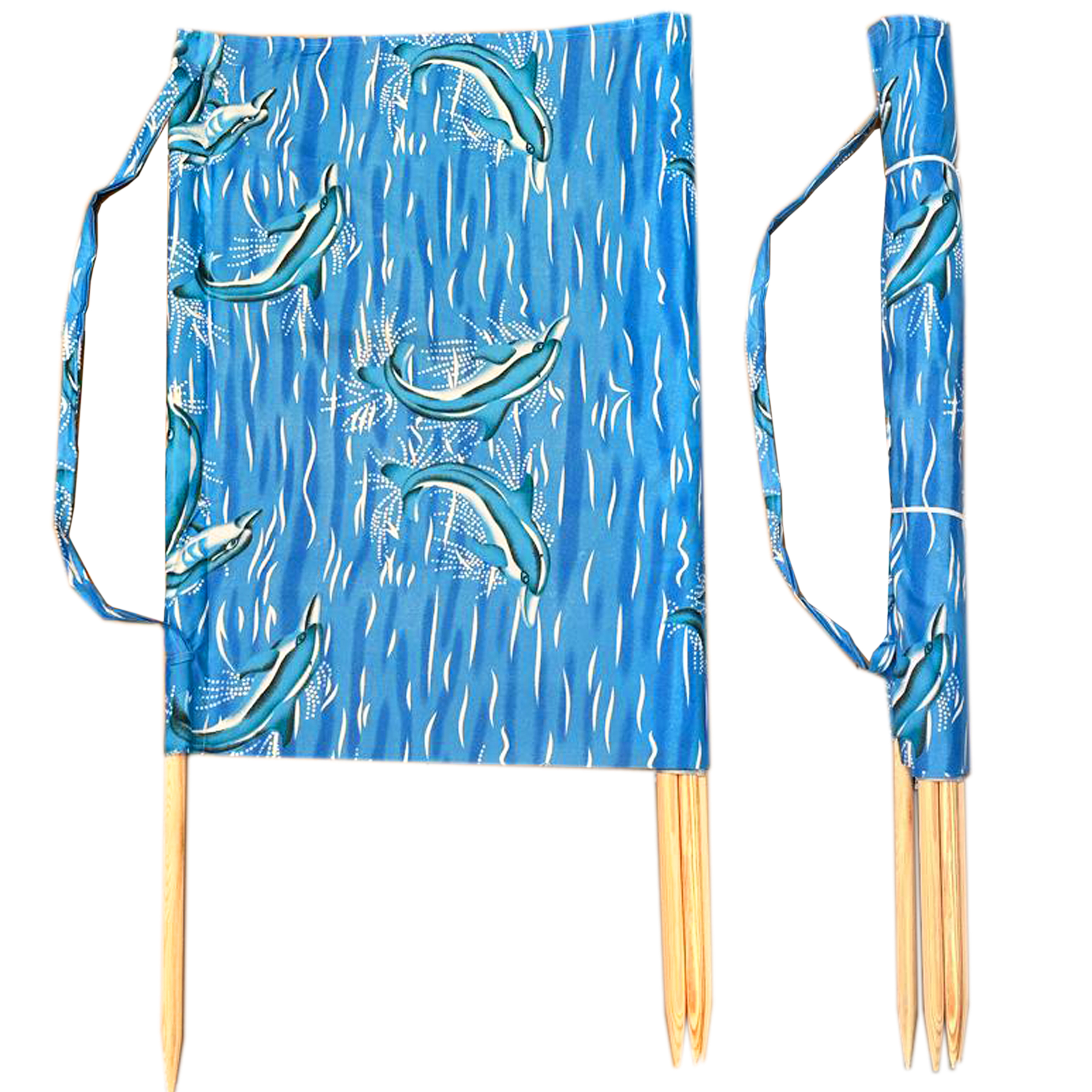 parawan plażowy 5m delfiny