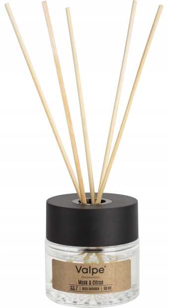 valpe dyfuzor zapachowy z patyczkami piżmo-cytrusy 50 ml dz50-328
