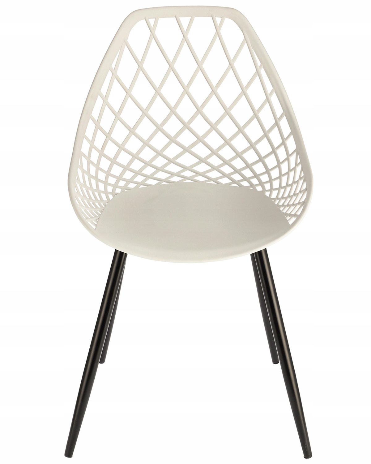 krzesło aranda białe + czarne nogi (nowy kod 15.10.2025)