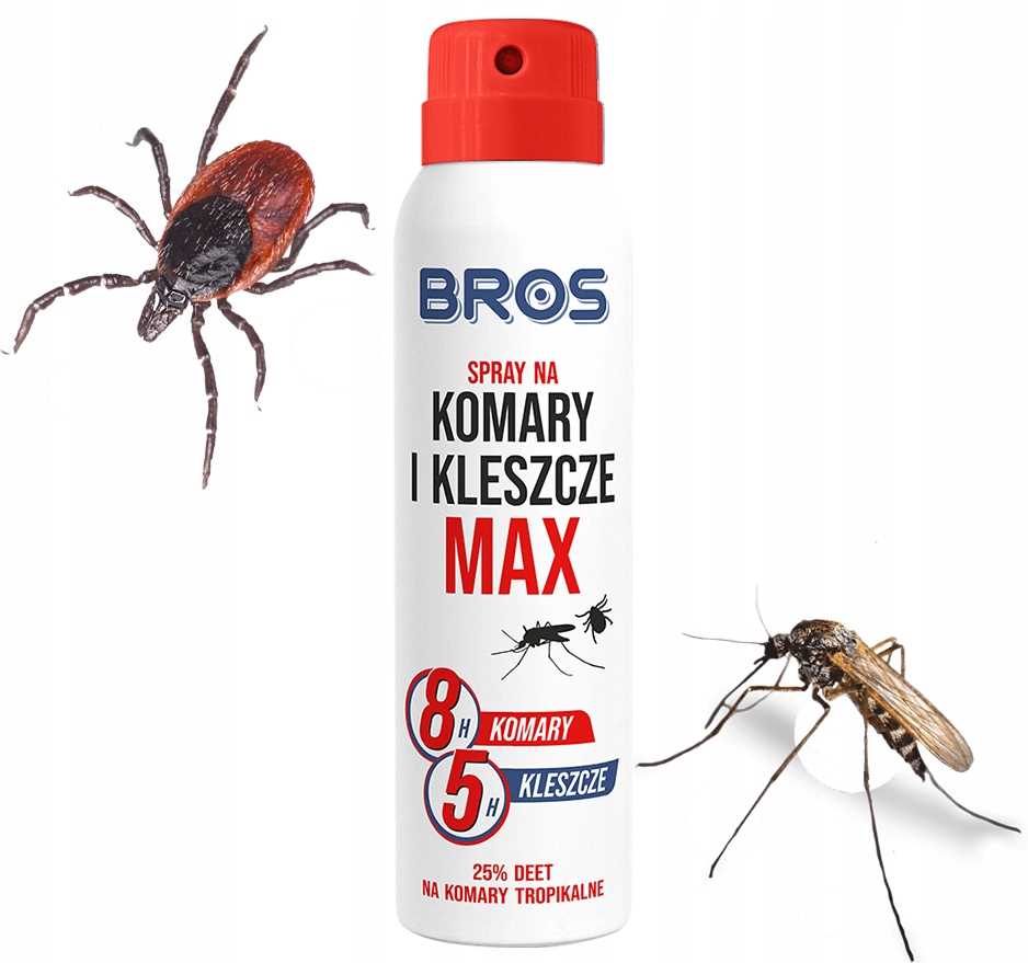 bros - spray na komary i kleszcze max 90ml - 1 szt.