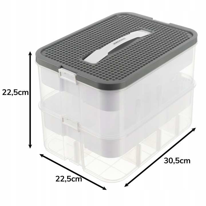 pudełko na klocki- 2 poziomy 15l kruzzel 25756