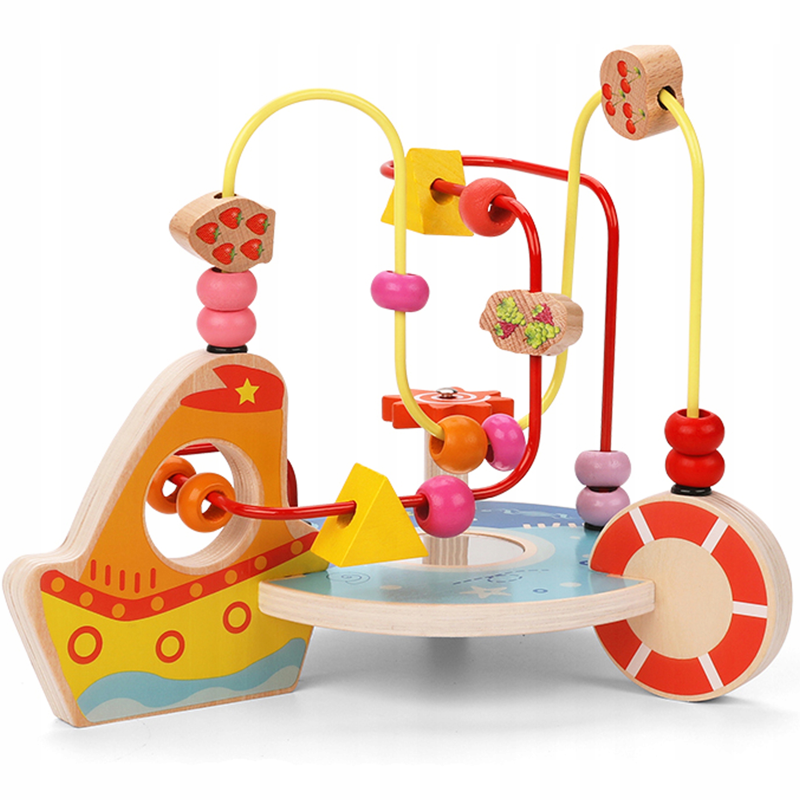 drewniany labirytn statek jhtoy-408