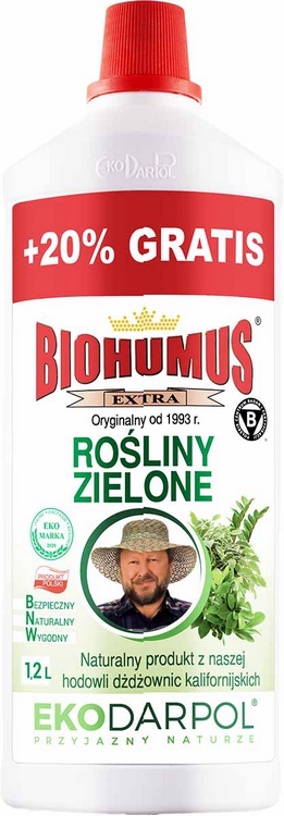 ekodarpol biohumus extra rośliny zielone 1l + 20% gratis