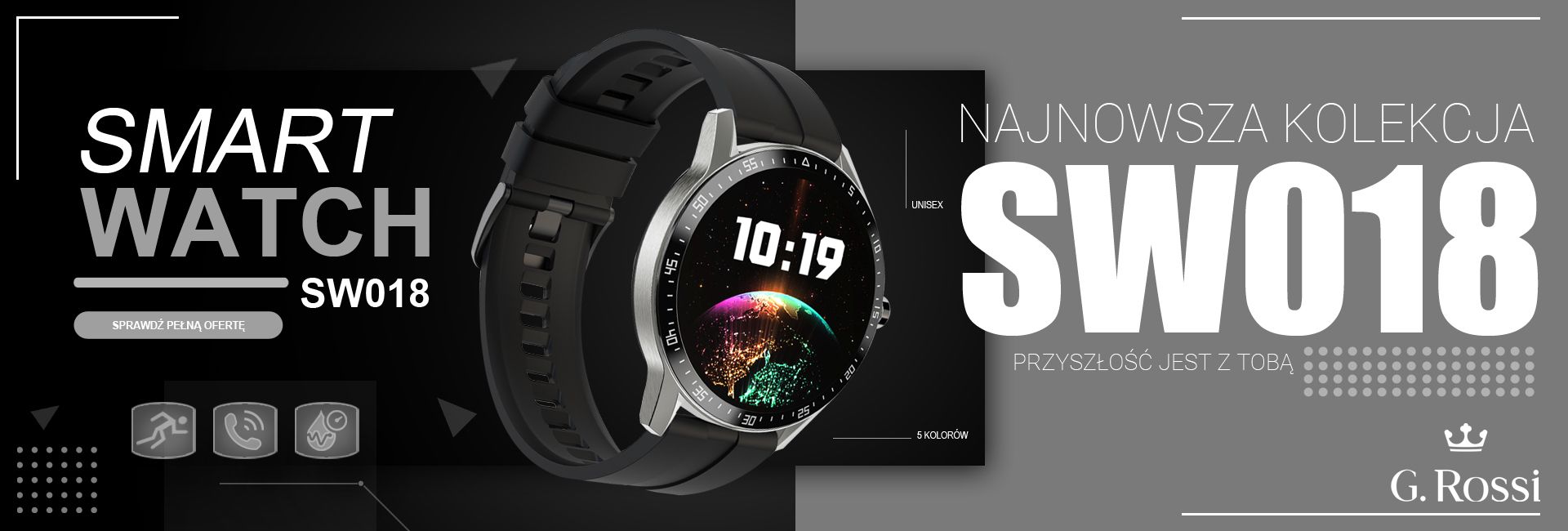 zegarek smartwatch g.rossi sw018-1
