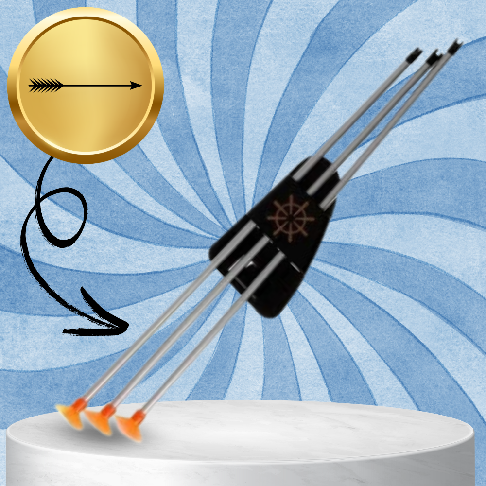 zestaw łucznika łuk dla dzieci 3 strzały z przyssawkami 61 cm