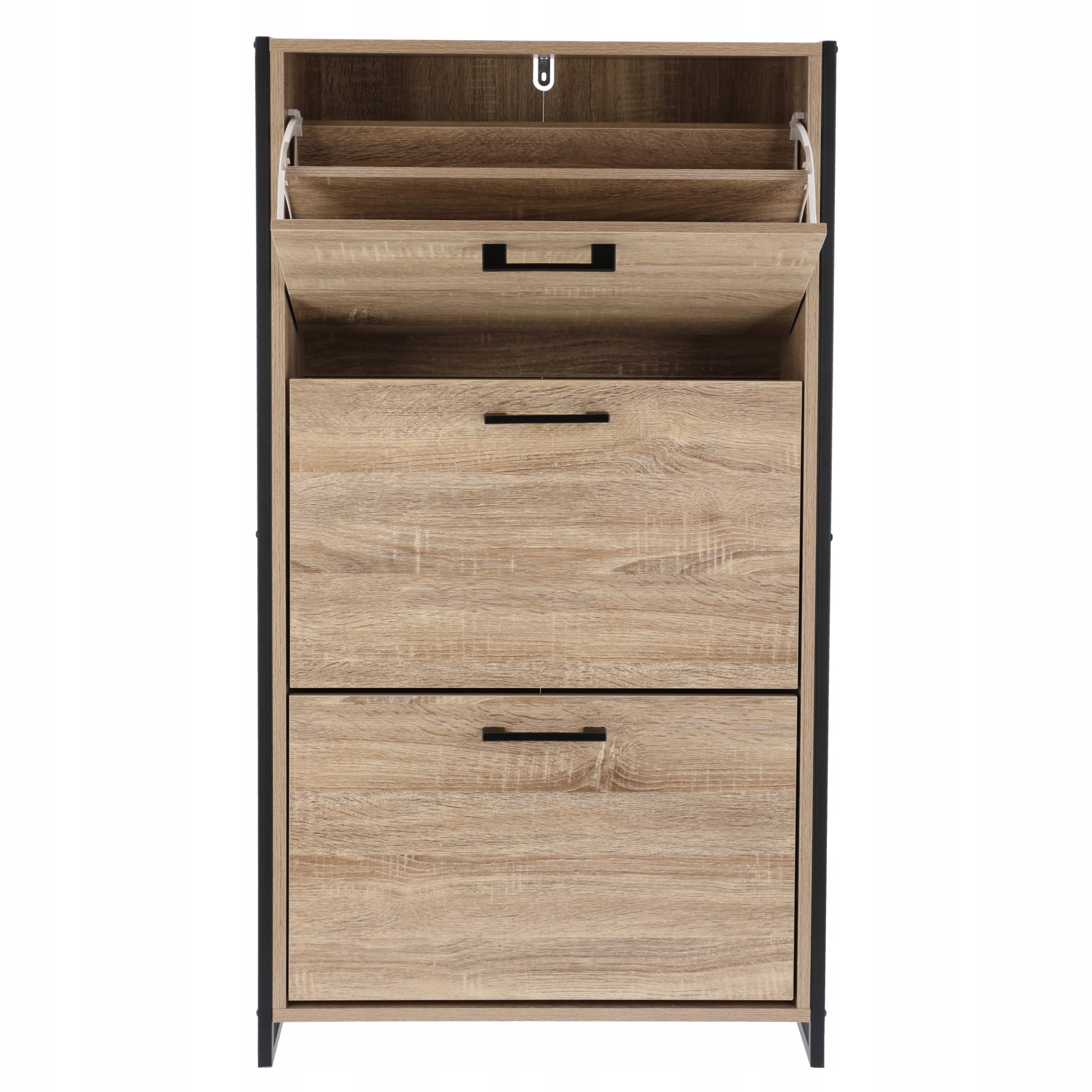 szafka na buty regał 3 komory obuwie komoda pojemna do przedpokoju loft