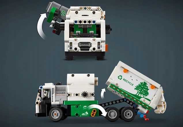 42167 - lego technic - śmieciarka mack® lr electric