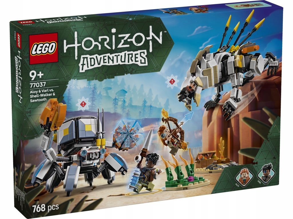 77037 - lego pozostałe serie - aloy i varl kontra krabołaz i piłoząb