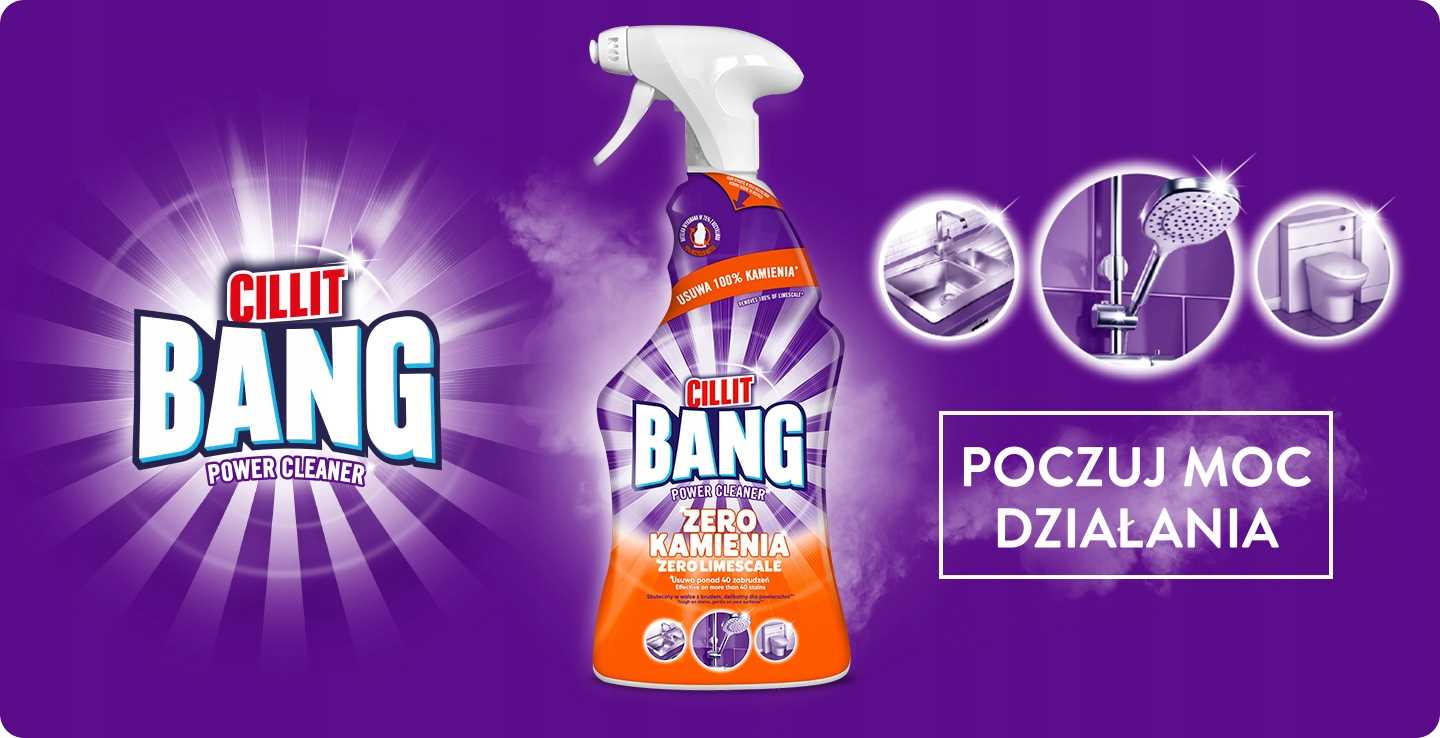 cillit bang power cleaner kamień i brud 750ml spray