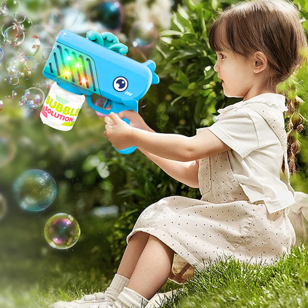 pistolet na bańki mydlane aparat do tworzenia baniek mydlanych + płyn