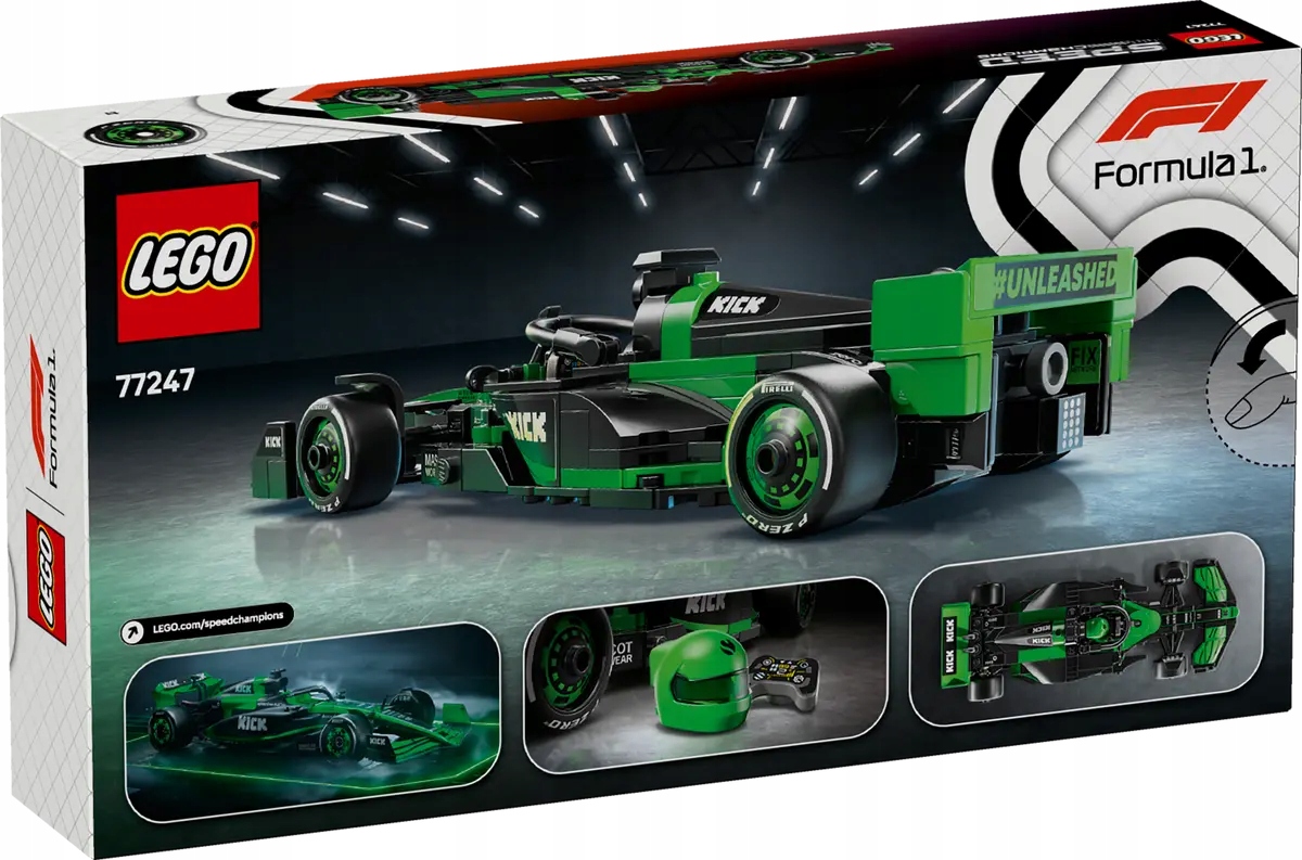 77247 - lego speed champions - bolid f1® kick sauber team c44