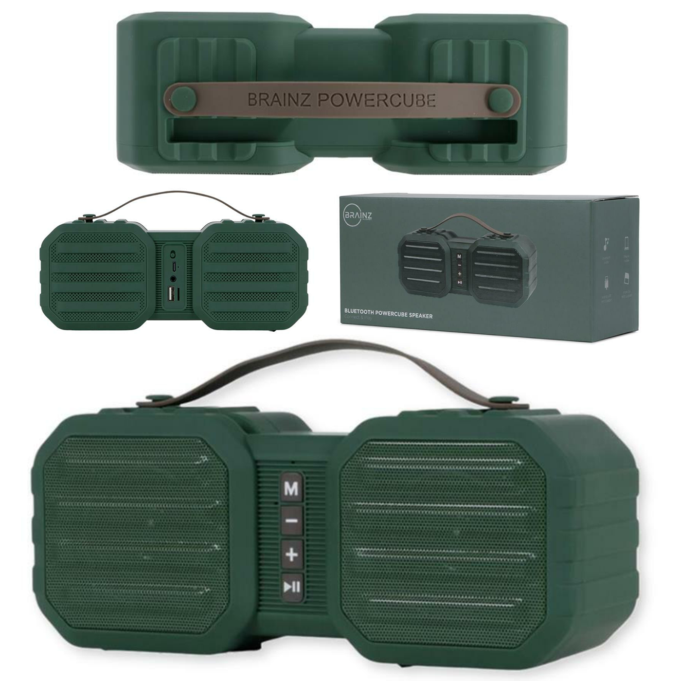 głośnik bezprzewodowy bluetooth bass charge + słuchawki bezprzewodowe białe