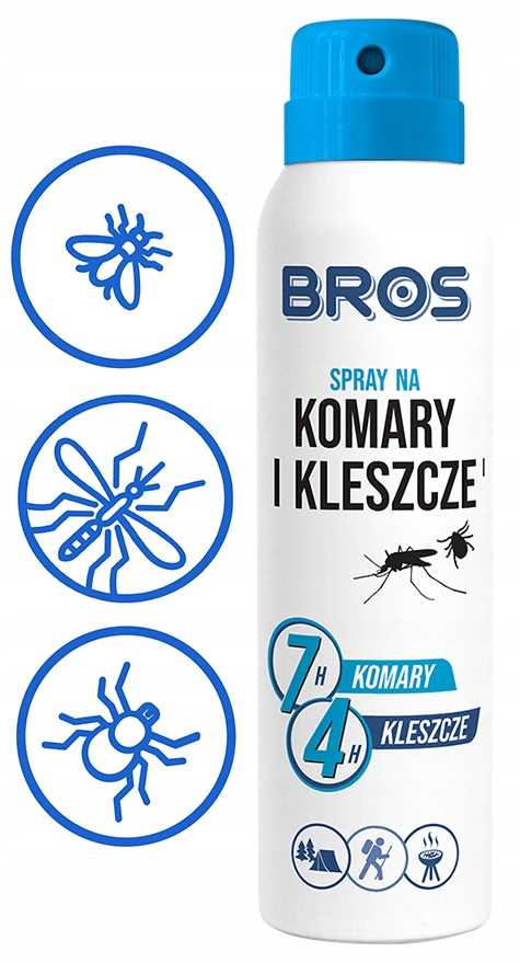 bros - spray na komary i kleszcze 90ml - 1 szt.