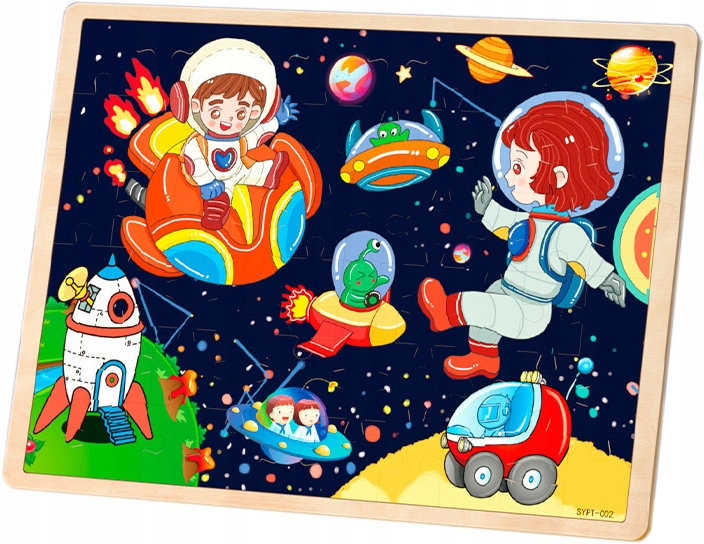 puzzle drewniane kosmos jhtoy-994