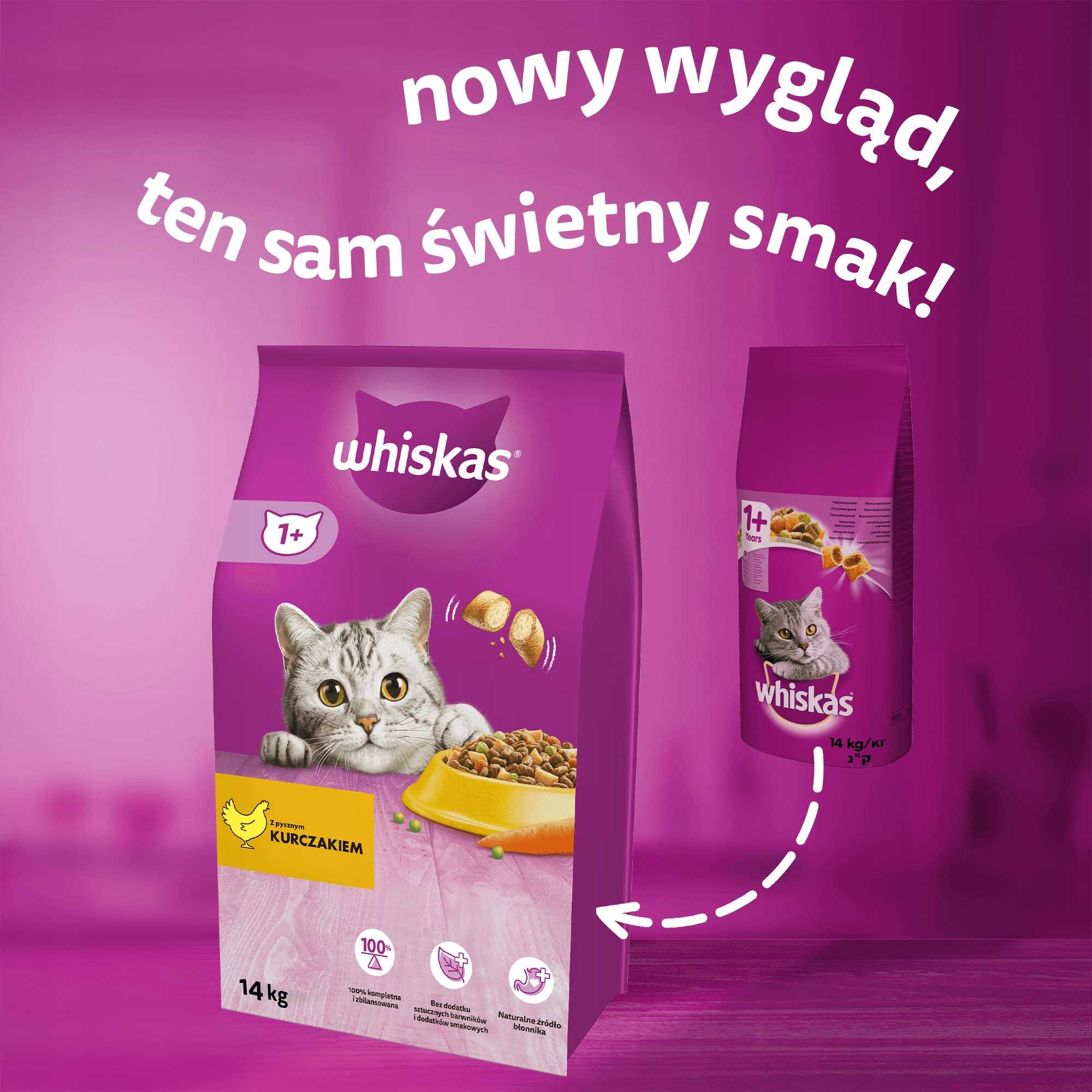 whiskas sucha kurczak 14kg