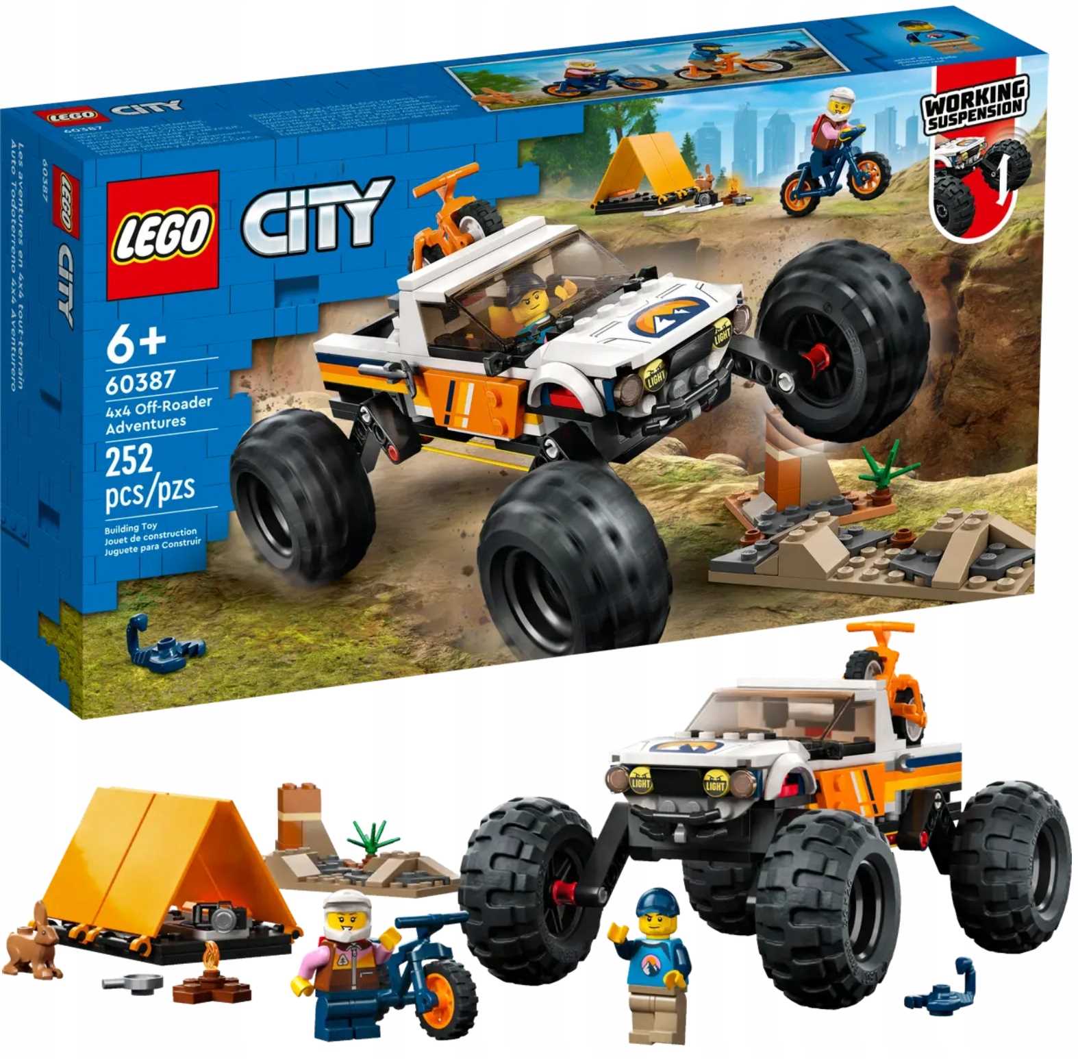 60387 - lego city - przygody samochodem terenowym z napędem 4x4