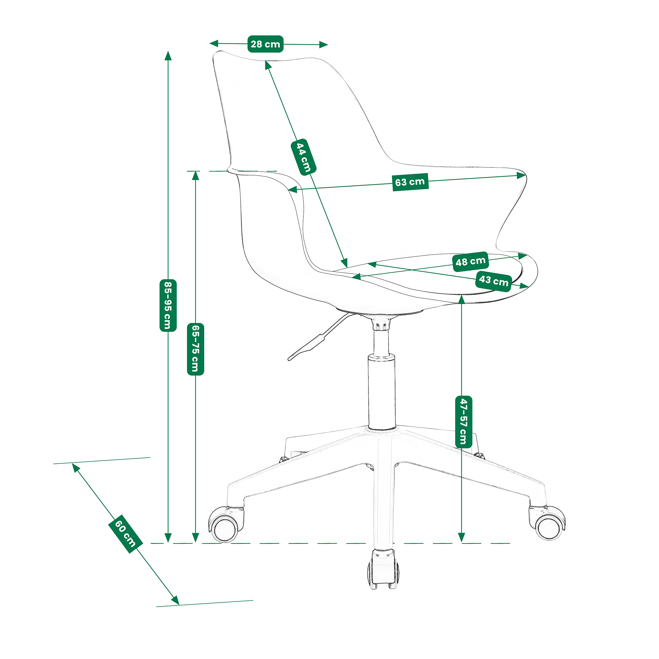 krzesło inez czarne