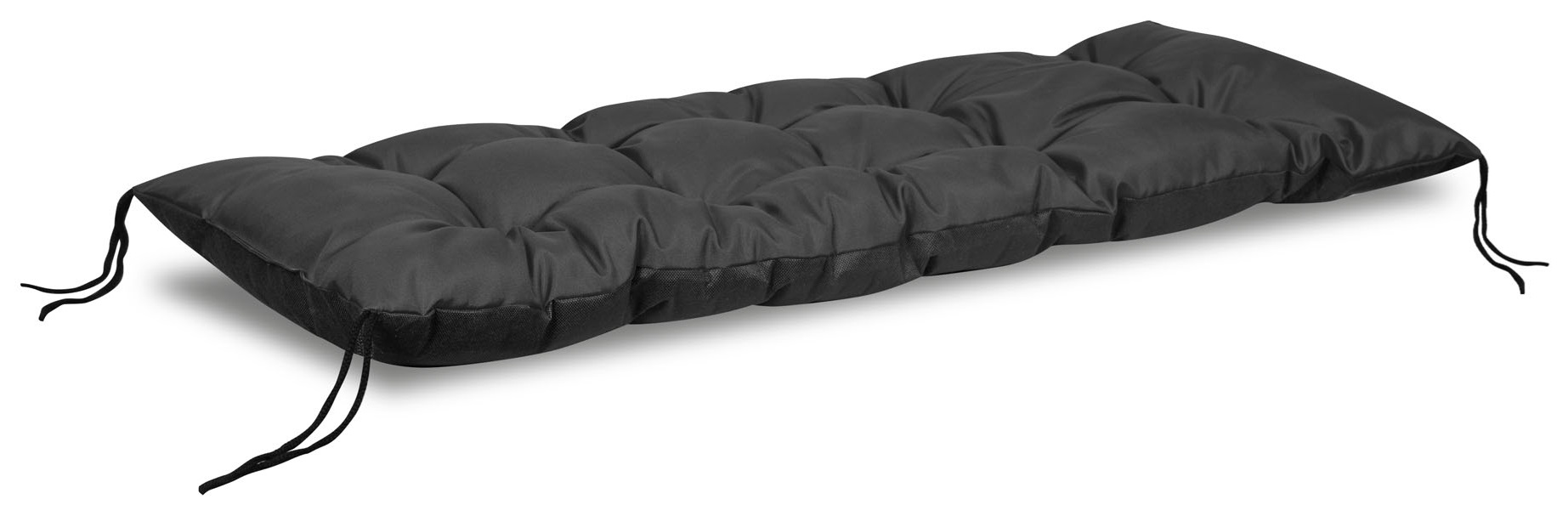 poduszka ogrodowa 120x50 cm na ławkę huśtawkę palety wodoodporna czarna