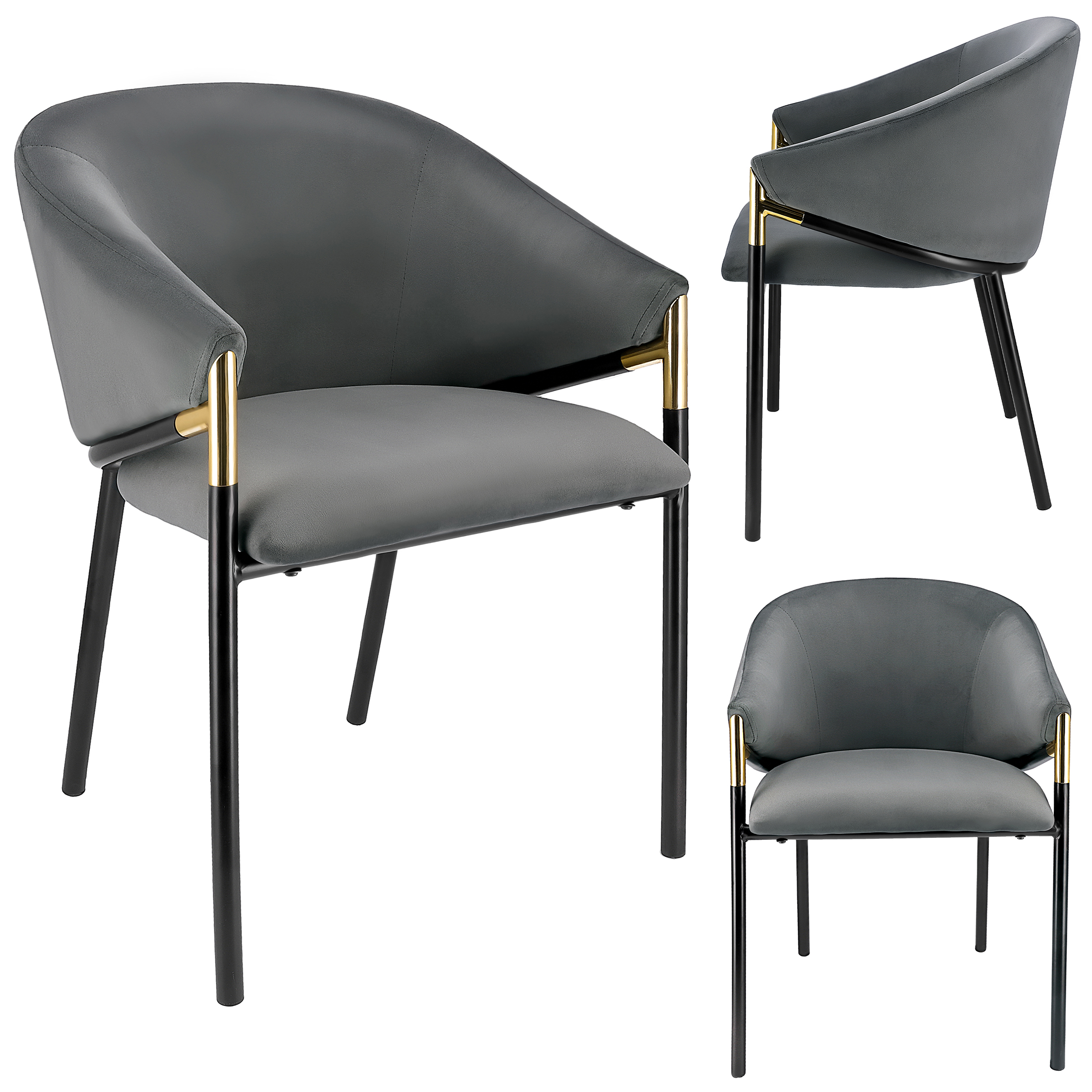 krzesło amber szare