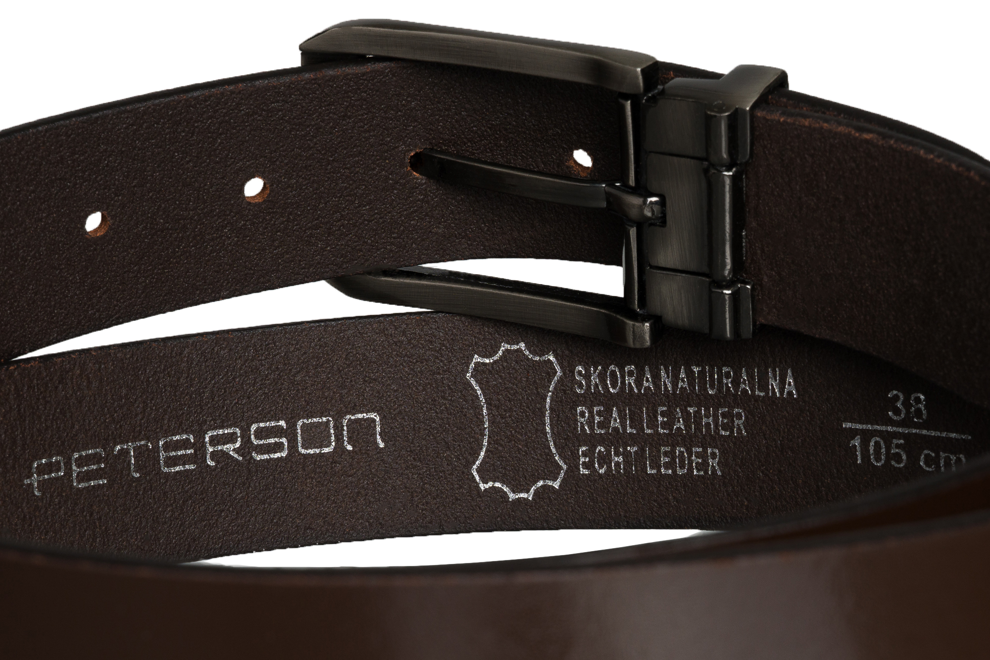 pasek męski ptn ltp-10-125-3018 brown