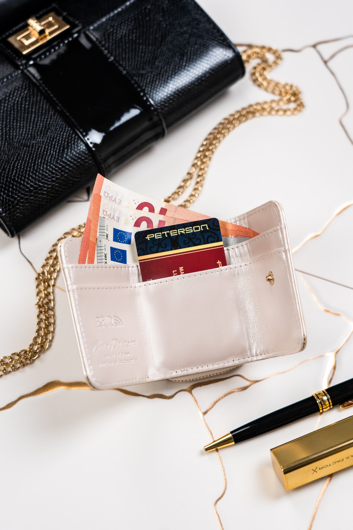 portfel damski eko ptn 011-lak-5130 pearl