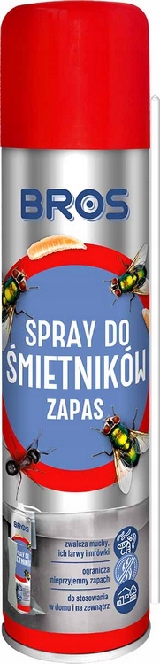 bros - spray do śmietników 400ml - zapas