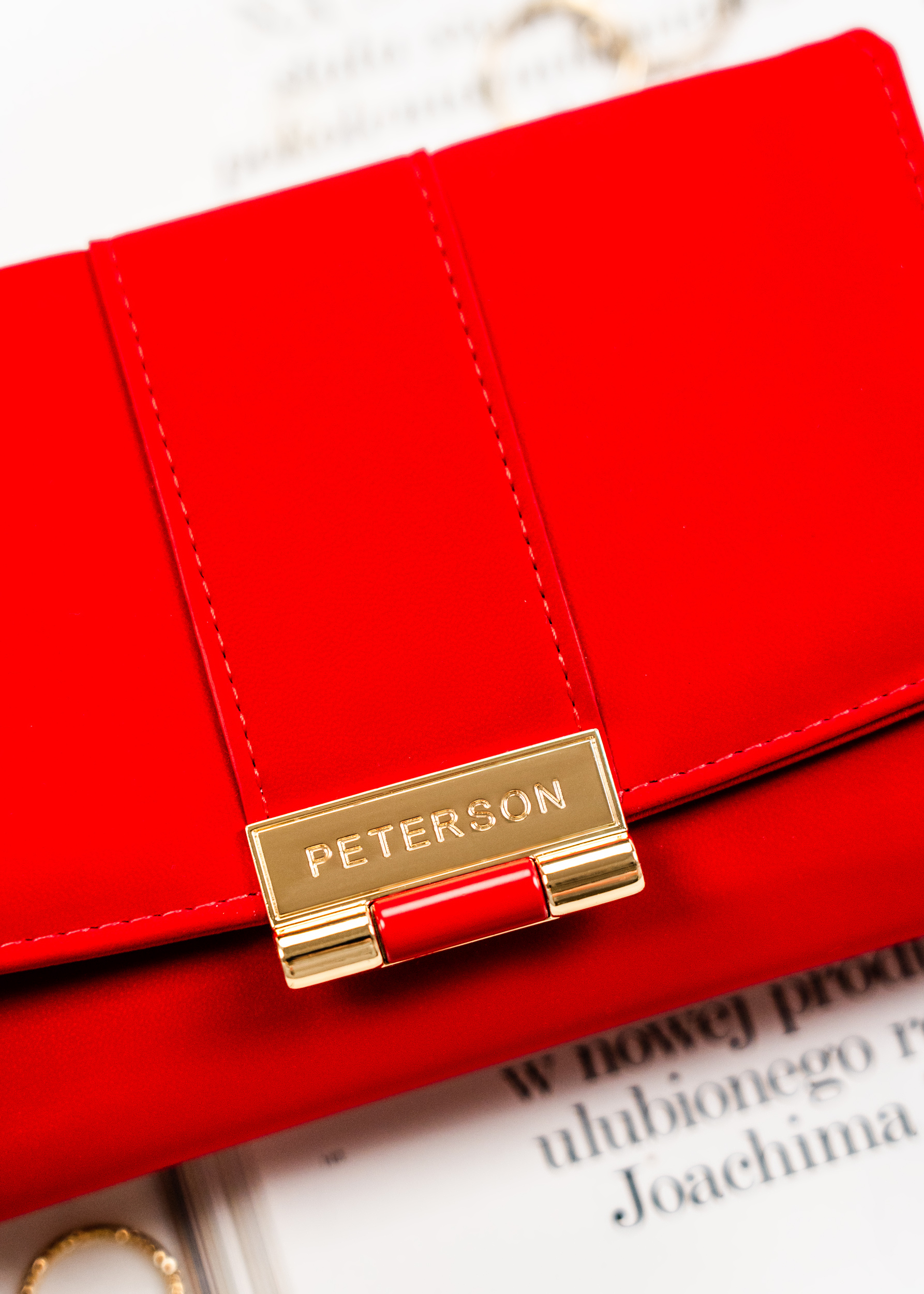 portfel damski eko ptn 0015-ji-9419 red