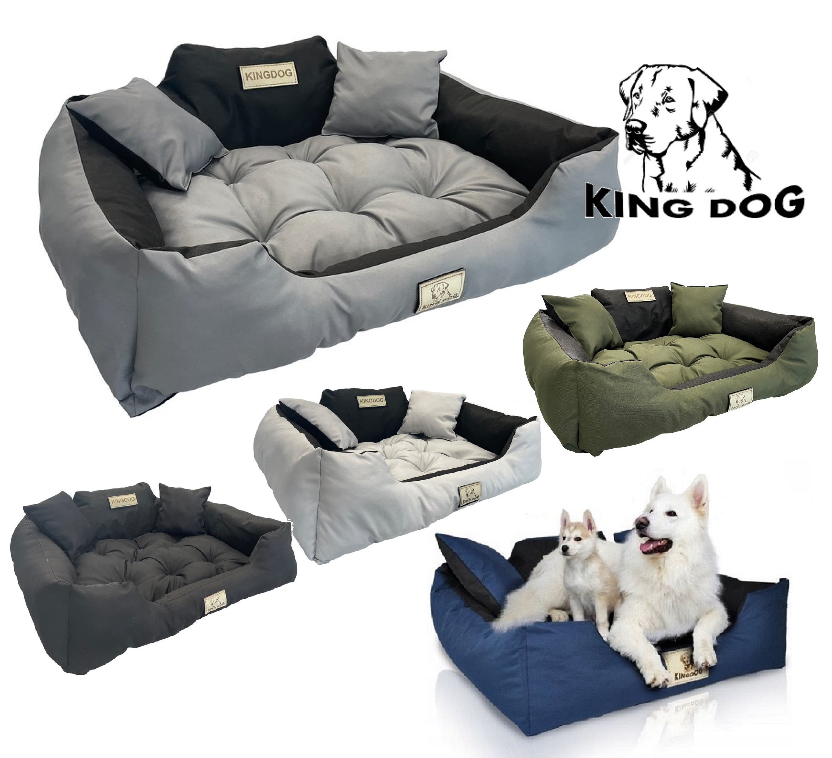legowisko dla psa kojec kingdog 145x115 cm personalizowane wodoodporne