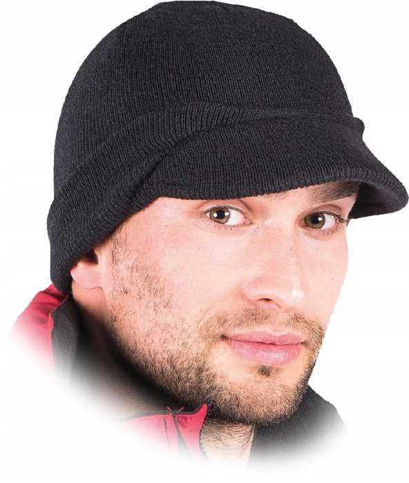 czapka zimowa z daszkiem reis czbas