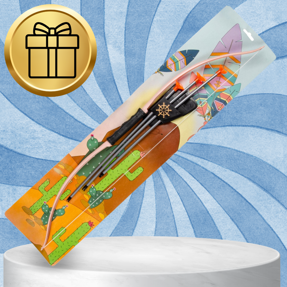 zestaw łucznika łuk dla dzieci 3 strzały z przyssawkami 61 cm