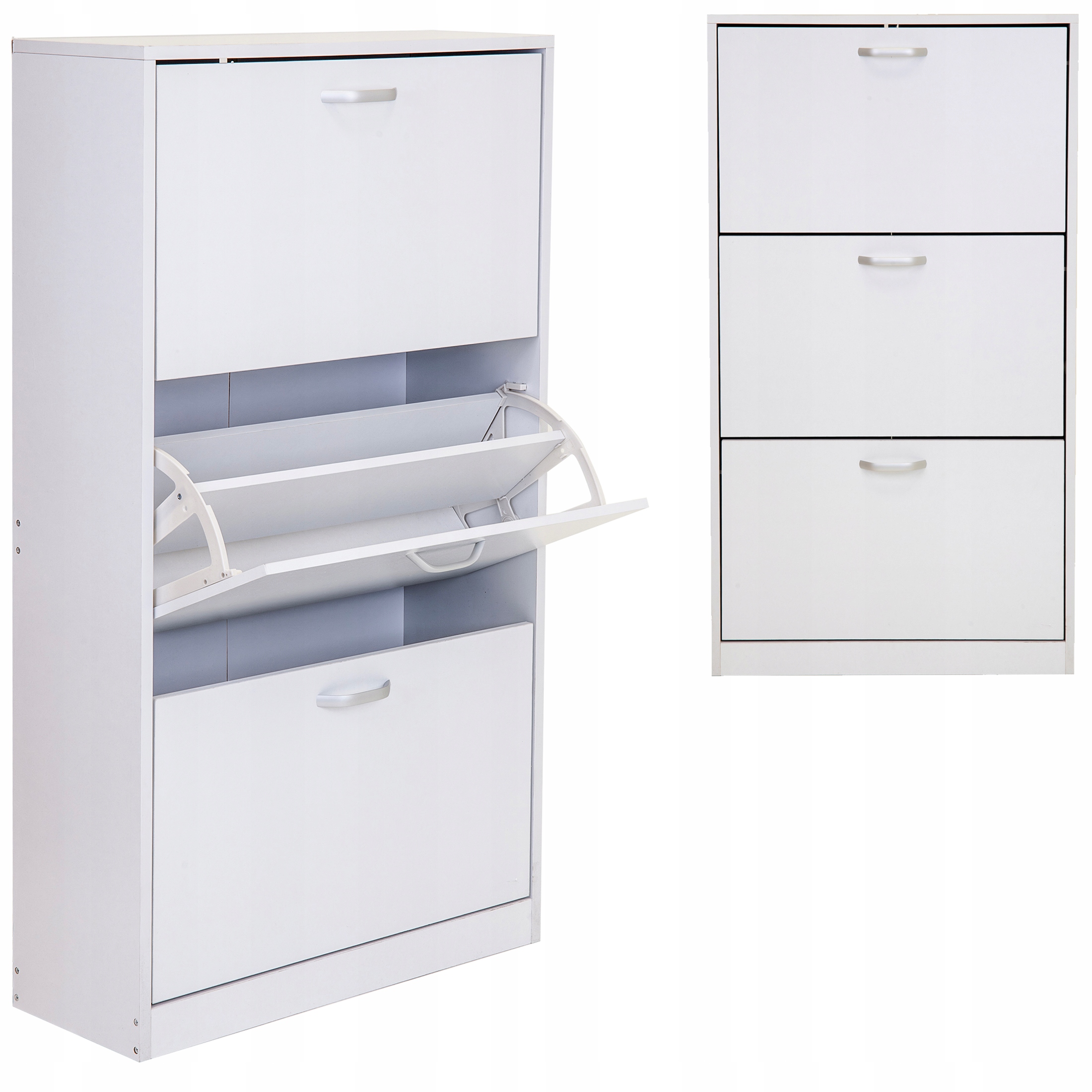 szafka na buty regał 3 komory obuwie komoda pojemna do przedpokoju regał