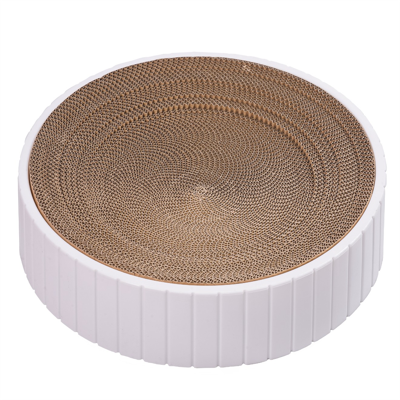 drapak dla kota z tekturki duży do drapania zabawka kot leżący okrągły