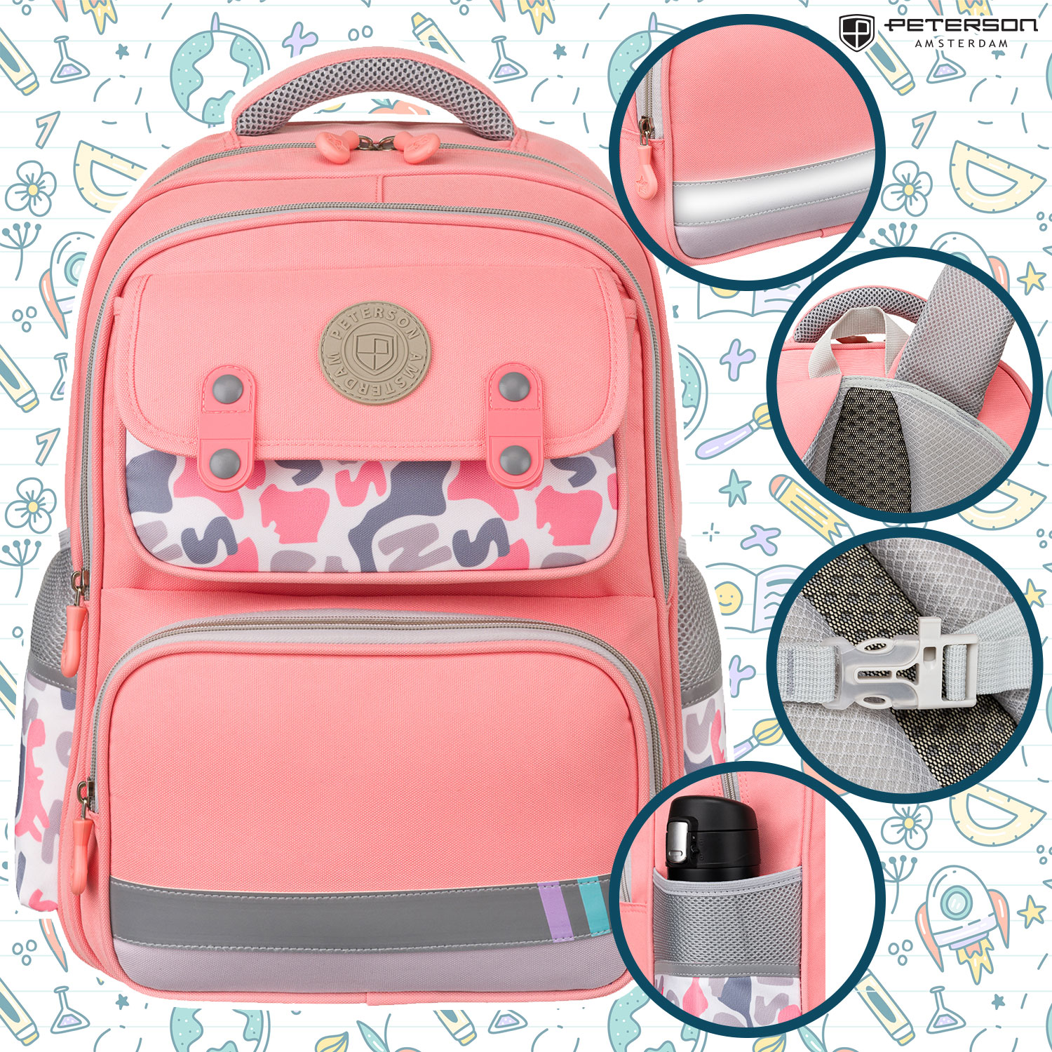 plecak ptn ps2-6081 pink