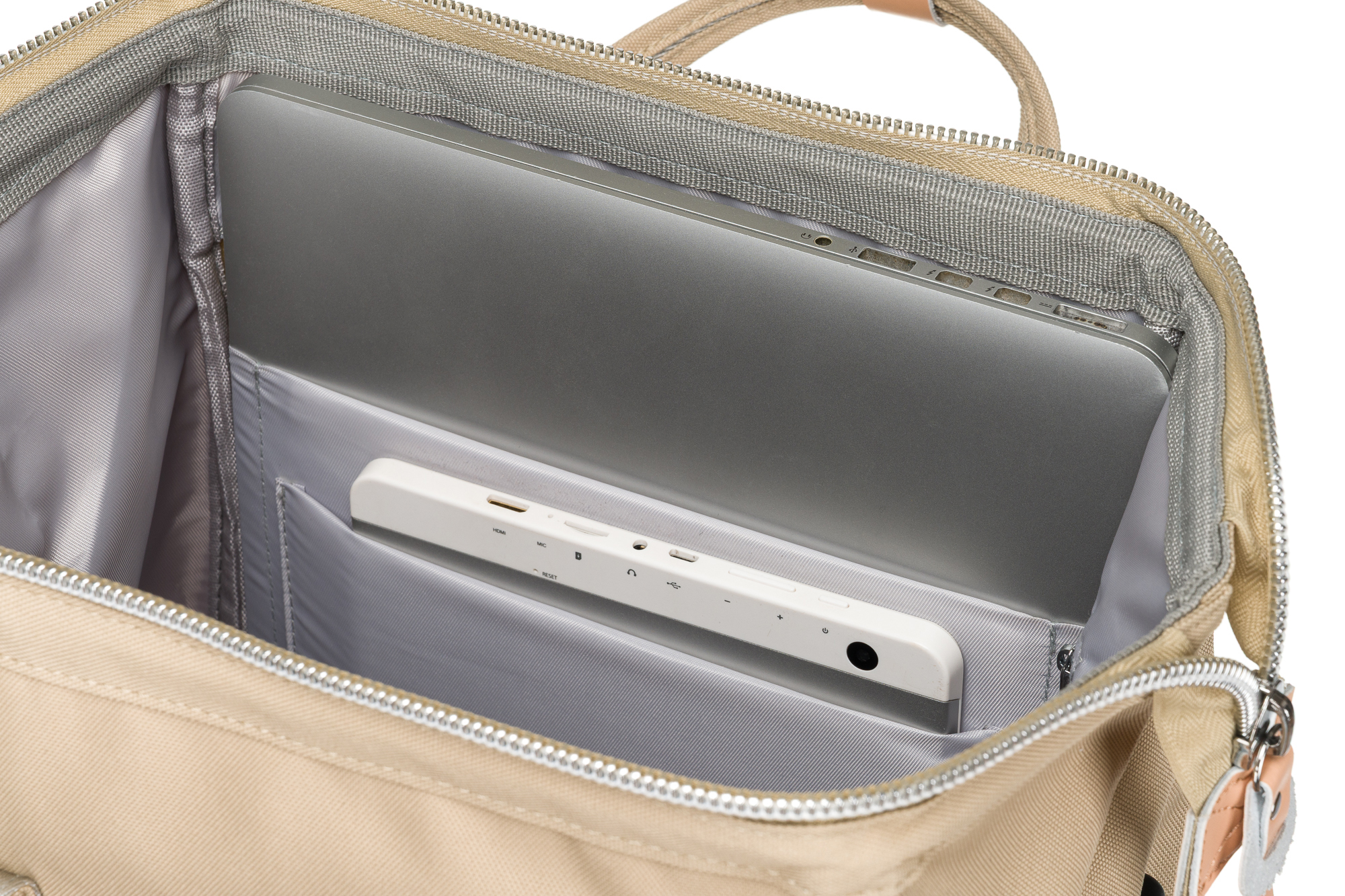 plecak materiałowy ptn beta-6058 beige