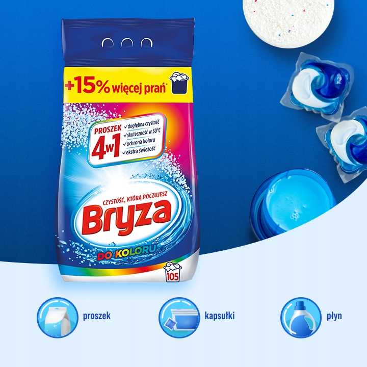 bryza 4w1 proszek color 6,825kg / 105 prań