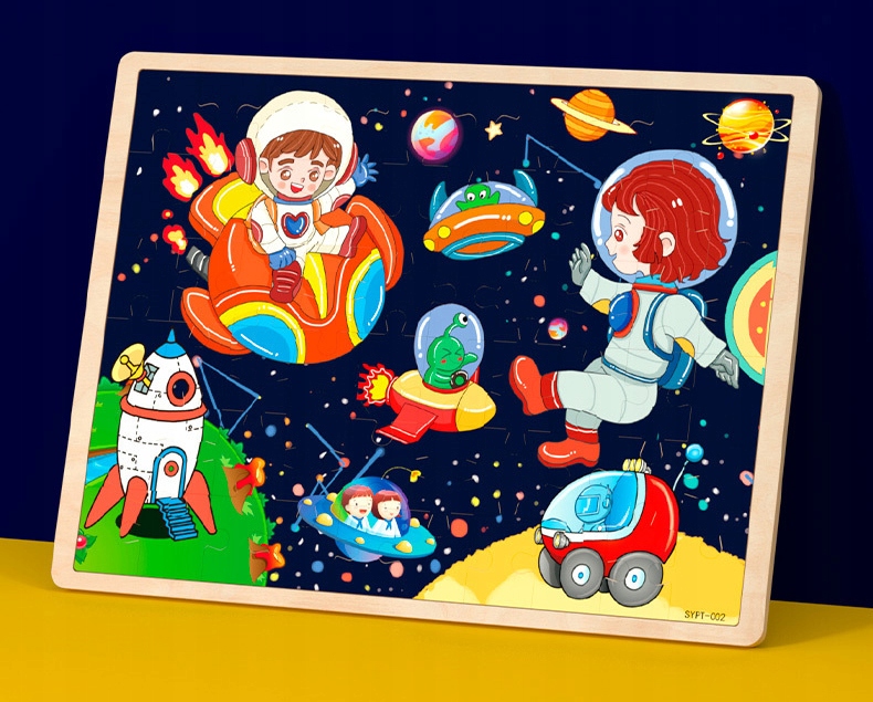 puzzle drewniane kosmos jhtoy-994