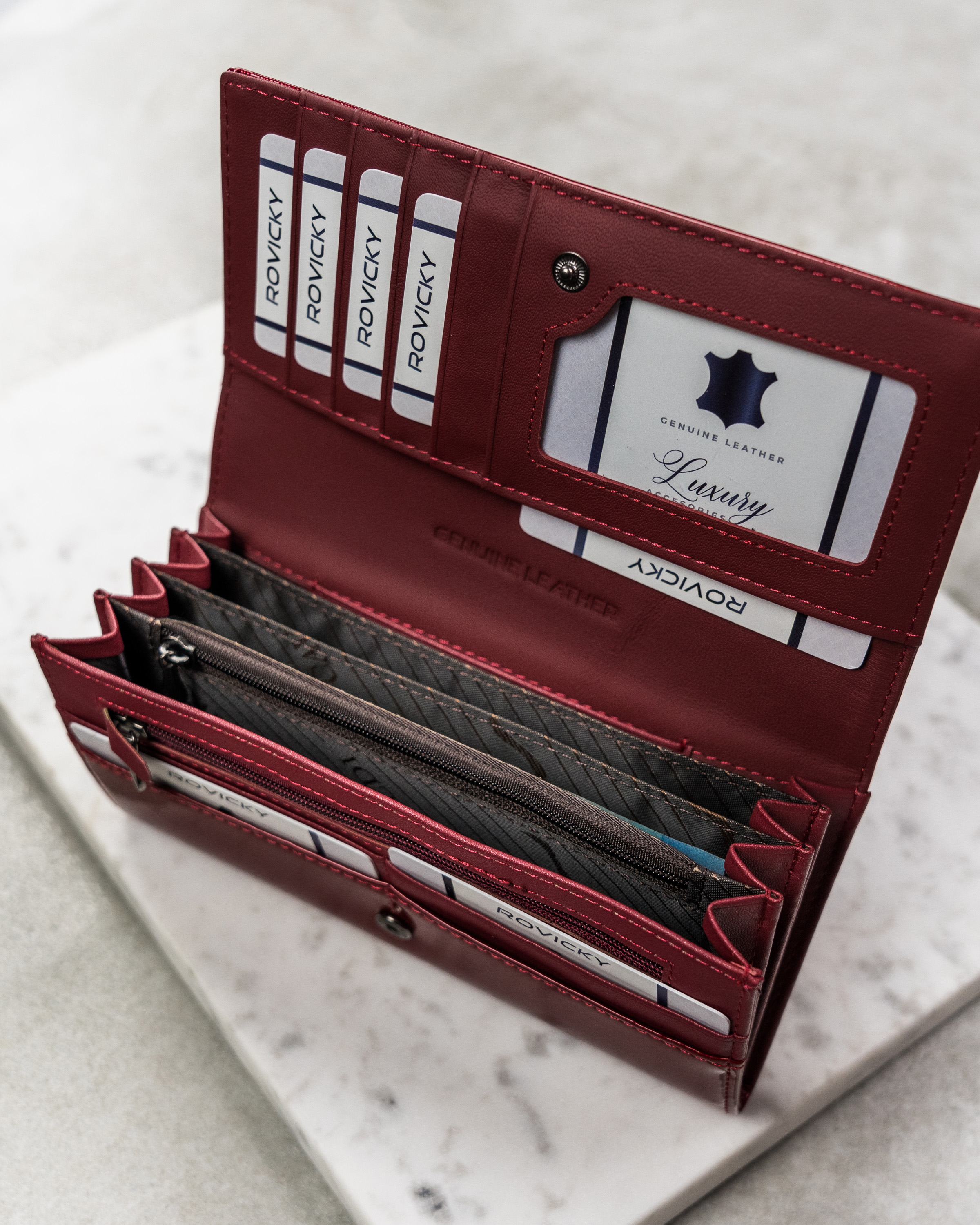 portfel damski skórzany h27-1-sh9-6024 red