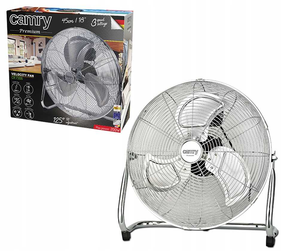 cyrkulator podłogowy 45 cm camry cr 7306