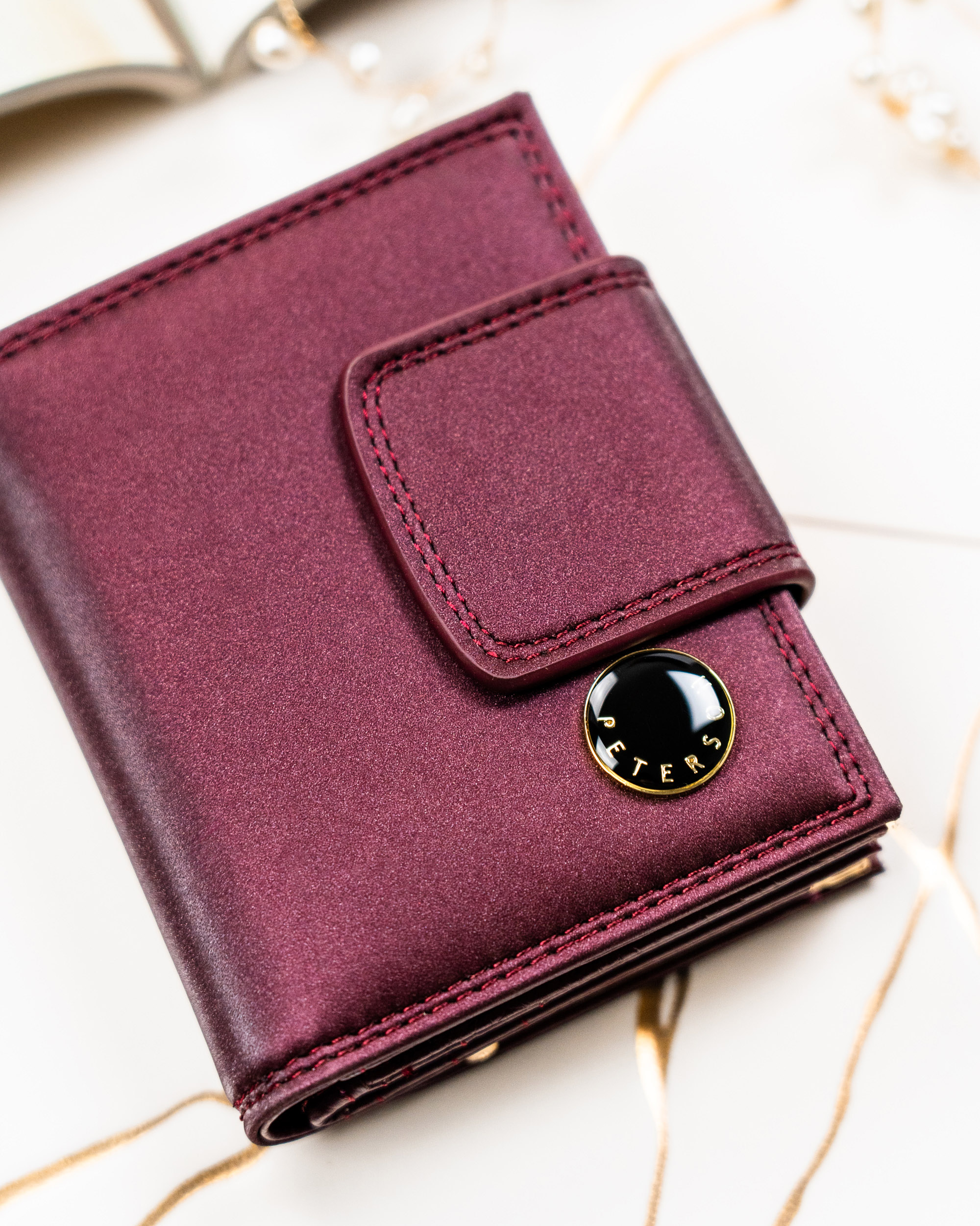 portfel damski skóra+pu ptn ps329-hnl-2982 purple