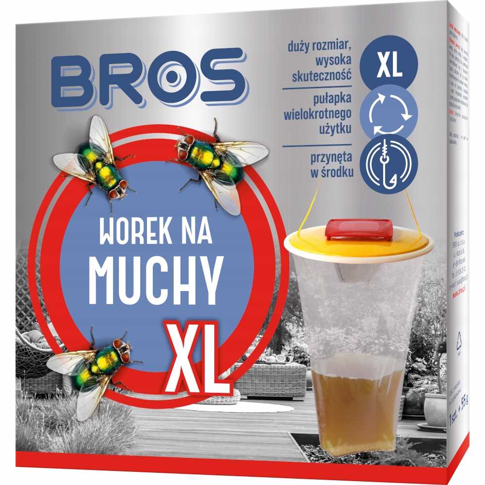 zestaw bros - worek na muchy xl + zapas do worka na muchy xl