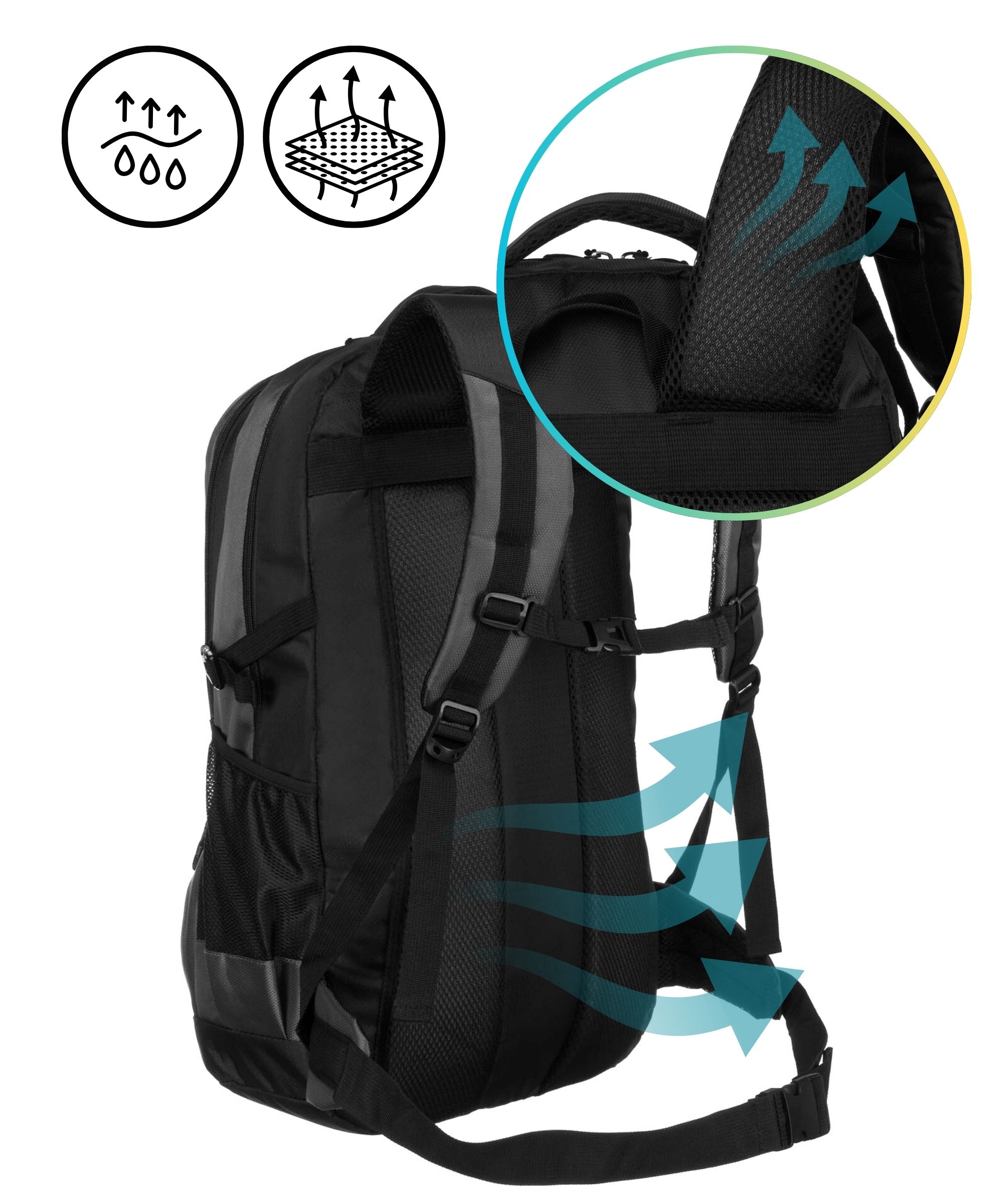 plecak ptn pwy-01-6232 black+gray