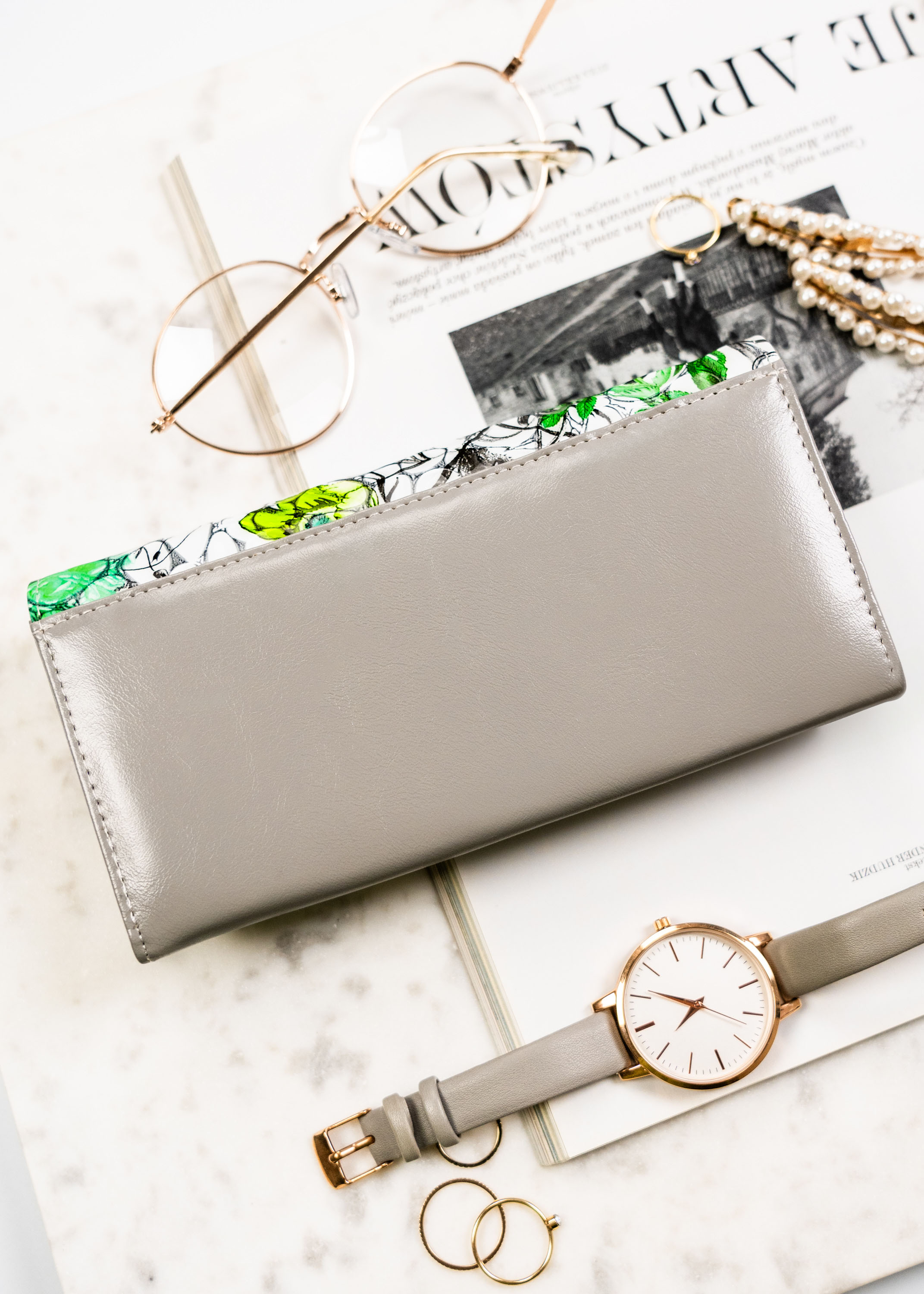 portfel damski skórzany ptn ph24-lfl-7049 green