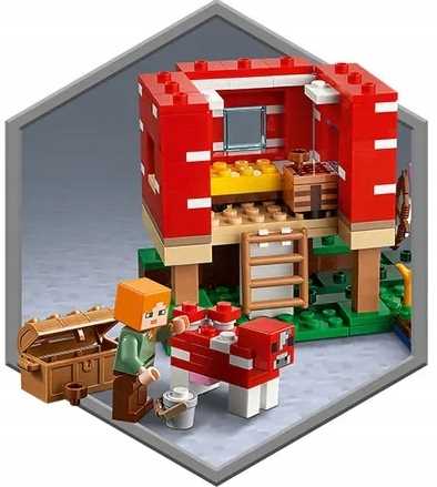 21179 - lego minecraft - dom w grzybie