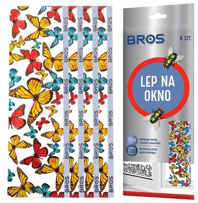 bros - lep na okno 4-pak - 1 op.